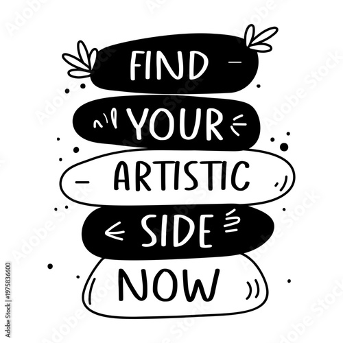 A glyph sticker of a guidance board with a positive message 

