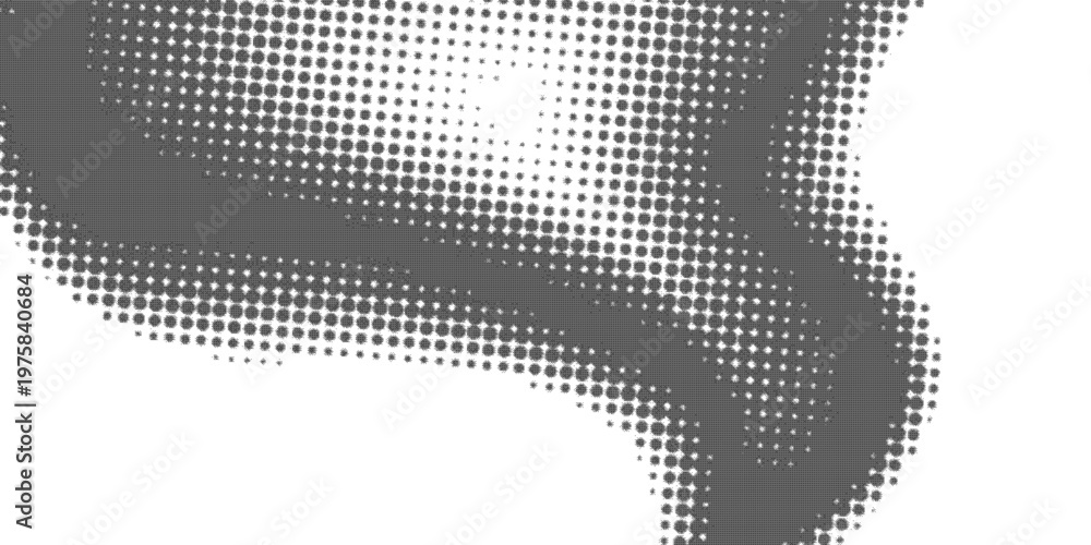 Fototapeta premium Halftone pattern design with gray dots