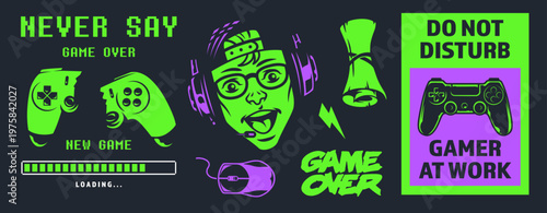 Never say game over sign