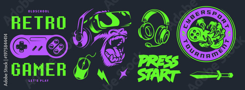 Retro gaming and esports art