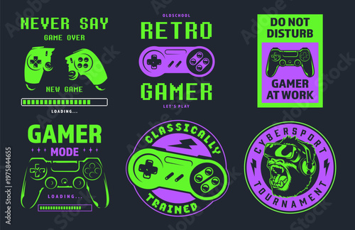 Gamer designs and graphics