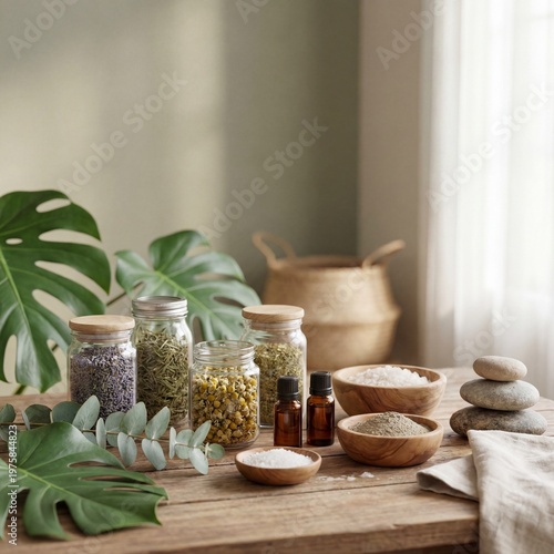 spa still life background 