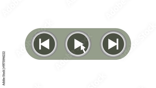 play button animation footage