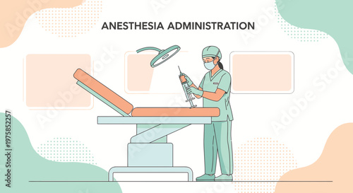 Anesthesiologist Preparing Injection in Operating Room for Surgery