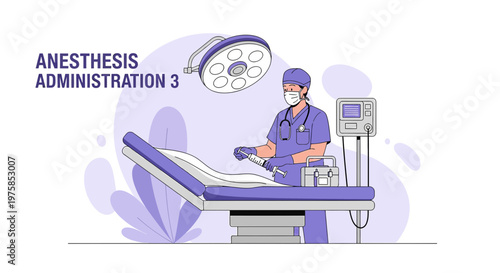 Anesthesiologist Administering Anesthesia in Operating Room