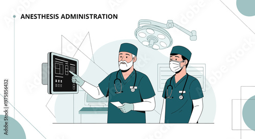Anesthesiologists Discussing Patient Scan in Operating Room