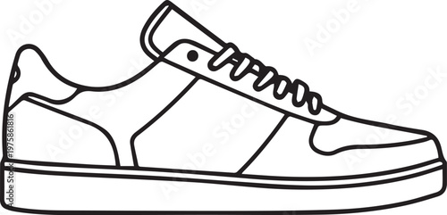 Stylish monochrome sneakers, capturing the essence of casual elegance. The minimalist design evokes a sense of modern simplicity.