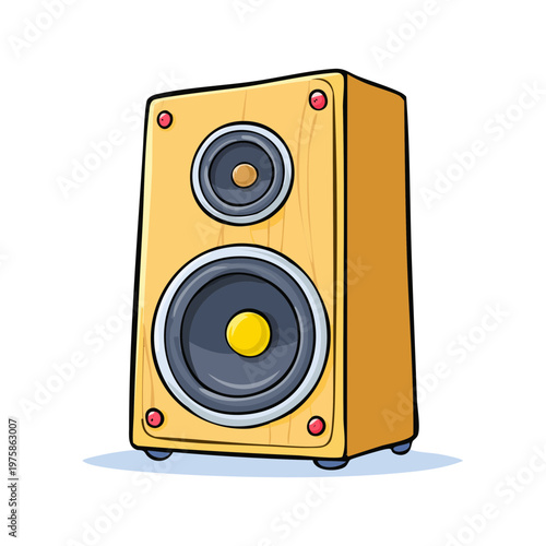 Classic Wooden Speaker Cabinet with Two Drivers for Audio and Sound