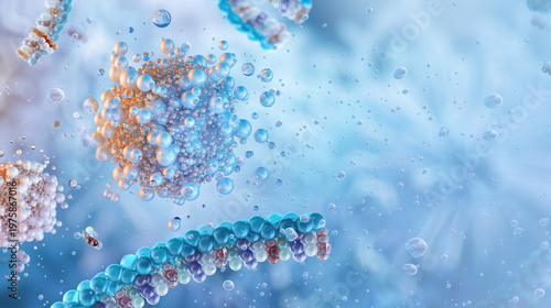 Tableau sur toile Lipid nanoparticle system: targeted drug delivery mechanism