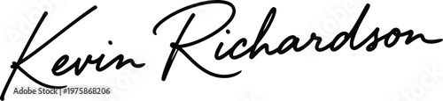 The signature of Kevin Richardson in black ink on a white background