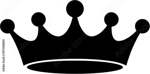 Keep Calm Crown Minimal Icon Style Vector Illustration