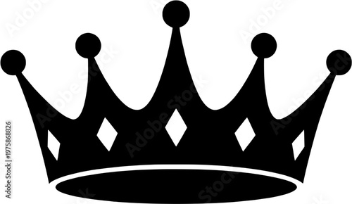 Keep Calm Crown Sharp Premium Style Vector Illustration