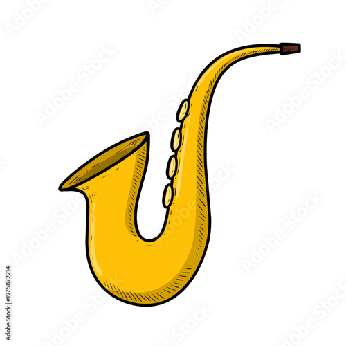 illustration of a saxophone