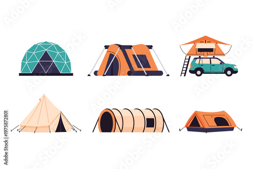 Various Camping Tents Collection
