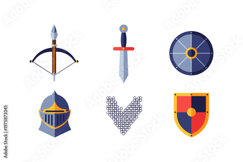Medieval Weaponry and Armor Icons