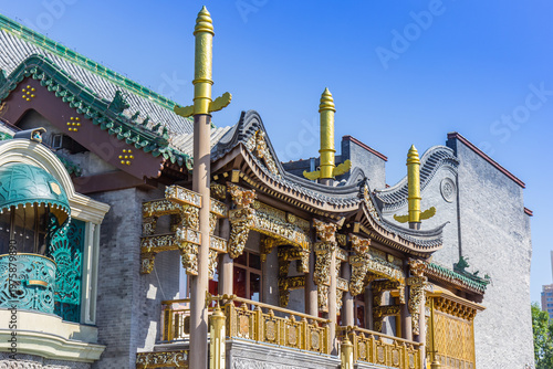 Wallpaper Mural Decorated historic building on the Gulou square in Tianjin, China Torontodigital.ca