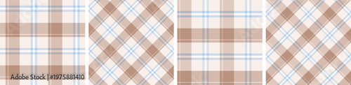 Check design seamless pattern set.tartan plaid for dress ,flannel skirt, tablecloth other modern and fashion summer textile print.