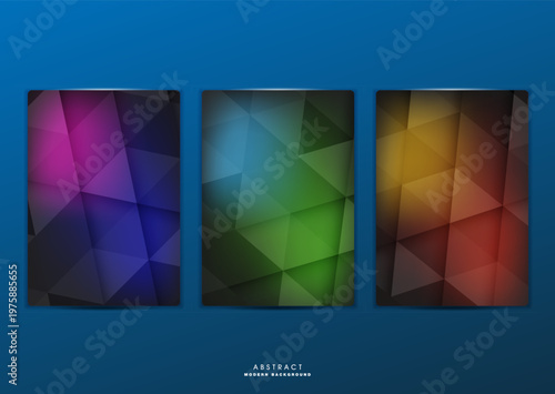 Flat vector. Minimal geometric background. Dynamic shapes composition. Eps10 vector.