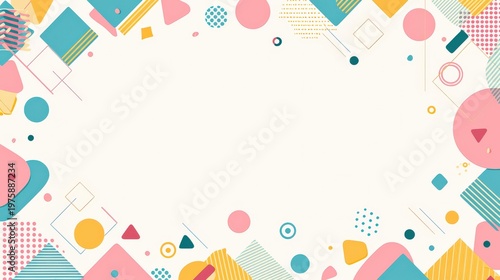 カラフルな幾何学模様の背景