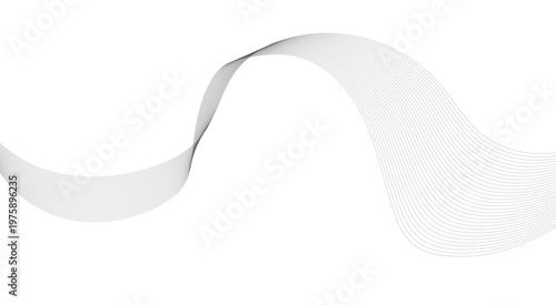 Abstract frequency sound wavy, twisted curve lines with blend effect. Technology abstract wavy curve lines on transparent background.  Abstract business wave curve lines background.