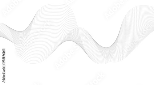 Abstract frequency sound wavy, twisted curve lines with blend effect. Technology abstract wavy curve lines on transparent background.  Abstract business wave curve lines background.
