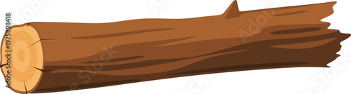Wooden Log Illustration