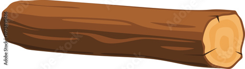 Wooden Log Illustration