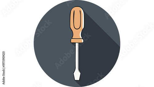 Putty knife tool icon representing construction finishing equipment used for plaster and surface smoothing vector