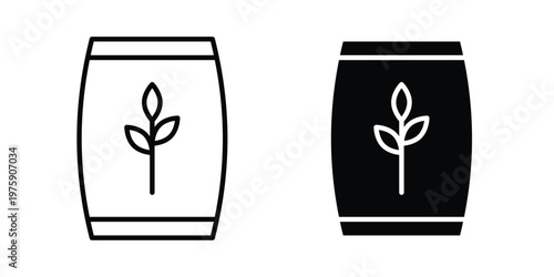 Fertilizer icon. glyph solid icons collection. Line icons