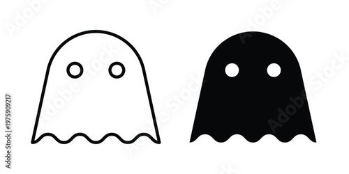 Ghost icon. glyph solid icons collection. Line icons