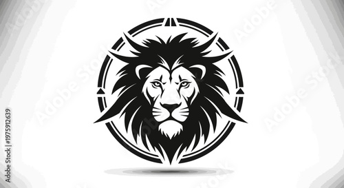 Majestic Lion Head Logo Design with Intricate Details.