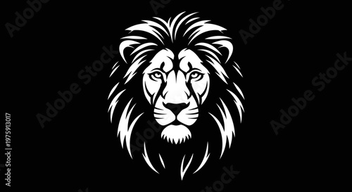 Majestic Lion Head Roaring with Power and Strength.