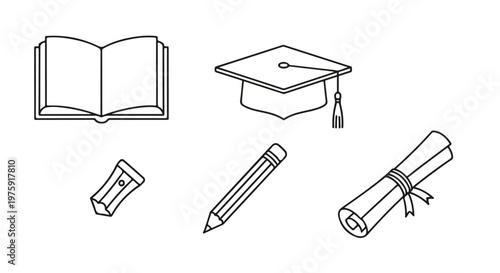 Tropical beach vibes vector illustration, summer vacation elements with palm trees and ocean, seaside holiday icons set on wood background