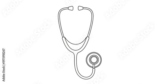 Stethoscope medical tool for doctors.
