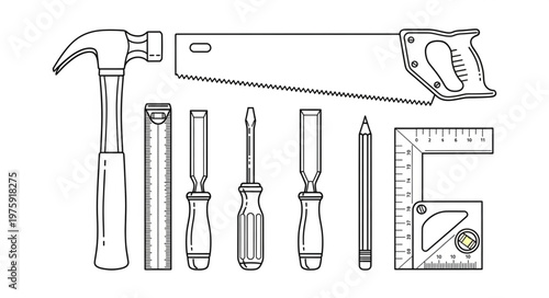 Tools for construction and repair work.