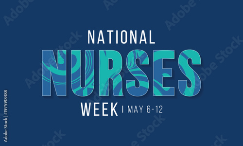 National Nurses week is observed every year from May 6 to 12, to mark the contributions that nurses make to society. Vector illustration.