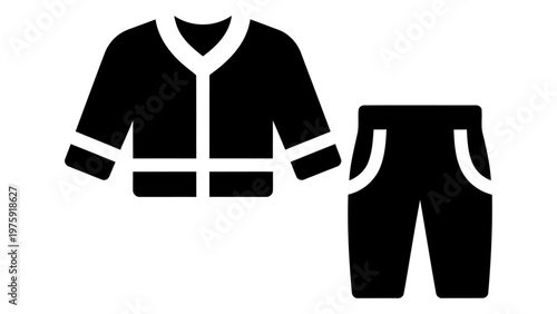 Kids sports tracksuit icon