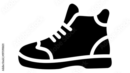 Kids sneakers high top icon