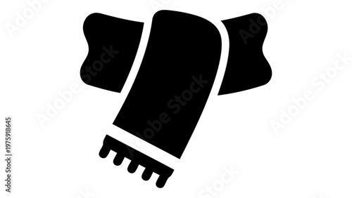 Kids wool scarf icon