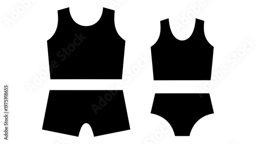 Kids swimwear set icon