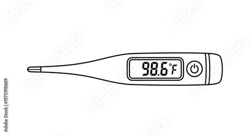Digital Thermometer with Temperature Display 1.
