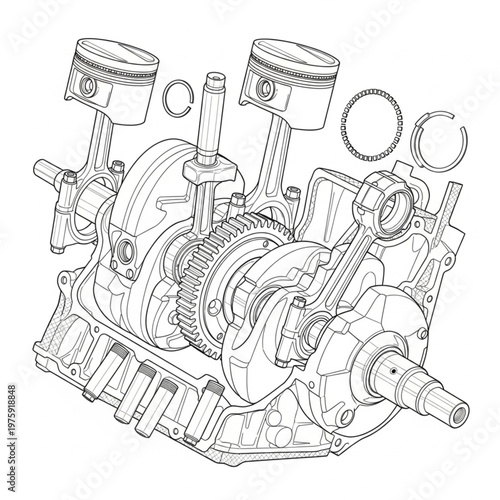 Internal Combustion Engine Mechanical Parts.