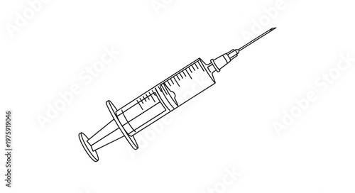 Medical Syringe with Needle Instrument 1.