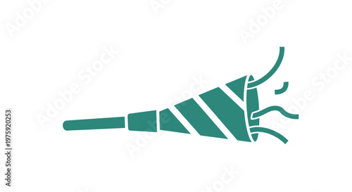 Party Popper Blast Icon - Celebration and Fun Vector Graphic