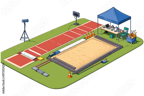 Long Jump Competition Setup