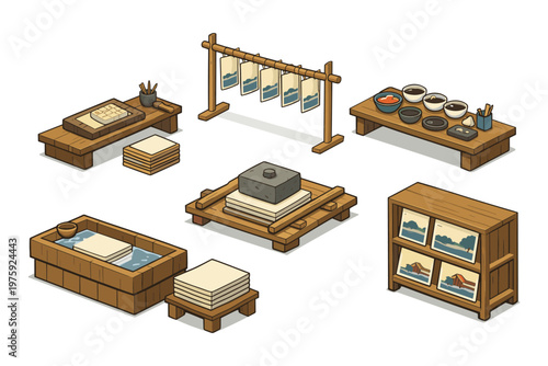 Traditional Crafting Tools Collection