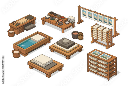 Traditional Paper Making Tools