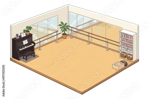 Ballet Studio With Piano