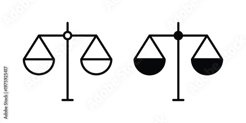 Scale icon. glyph solid icons collection. Line icons