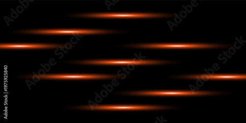 bright yellow horizontal light beam on a black background.